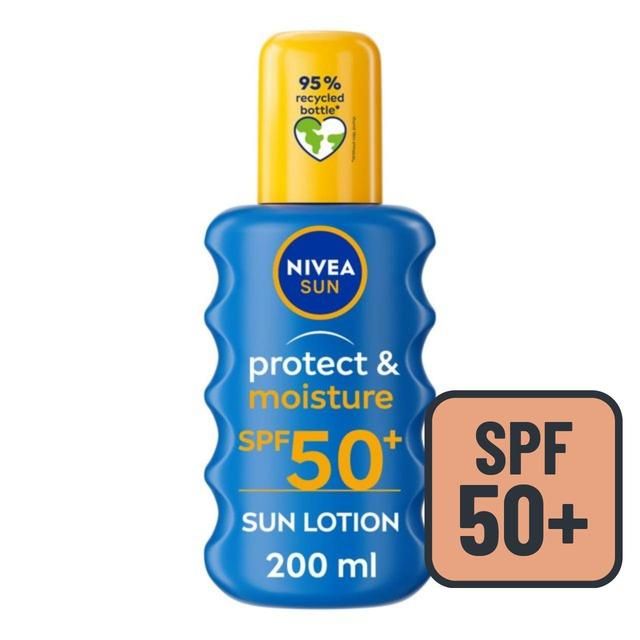 NIVEA SUN Protect & Moisture SPF 50+ Sun Lotion Spray    200ml