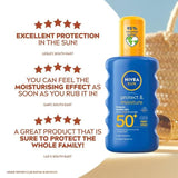 NIVEA SUN Protect & Moisture SPF 50+ Sun Lotion Spray    200ml GOODS M&S   