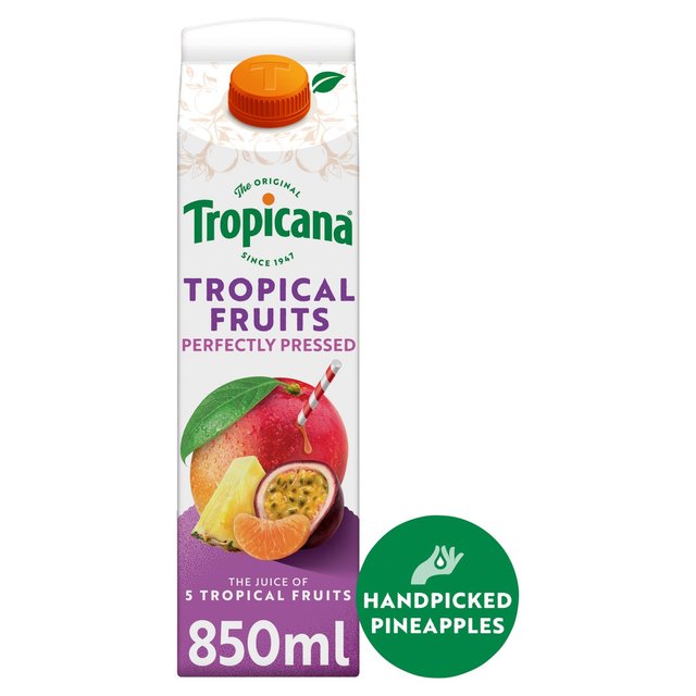 Tropicana Long Life Pure Tropical Fruit Juice   850ml