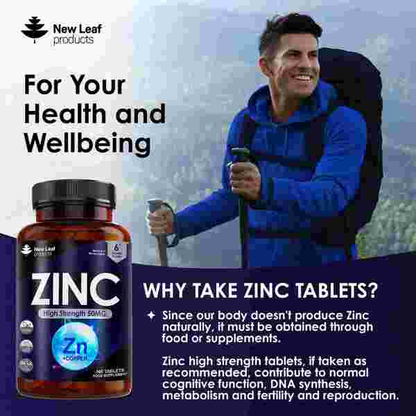 Zinc Tablets 50mg 365 Vegan Zinc Supplements High Strength