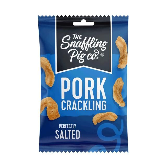 Snaffling Pig Perfectly Salted Pork Crackling Packets   40g