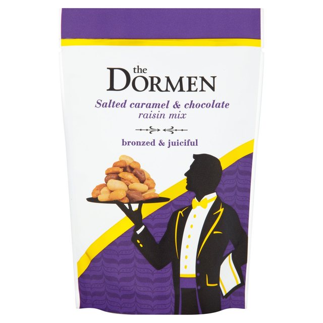 The Dormen Salted Caramelised Peanuts & Chocolate Raisin Mix   100g