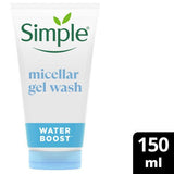 Simple Water Boost Micellar Facial Gel Facial Wash Cleanser GOODS Superdrug   