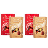 Lindt Lindor Milk Chocolate and Assorted Chocolate Truffles 4 x 200g