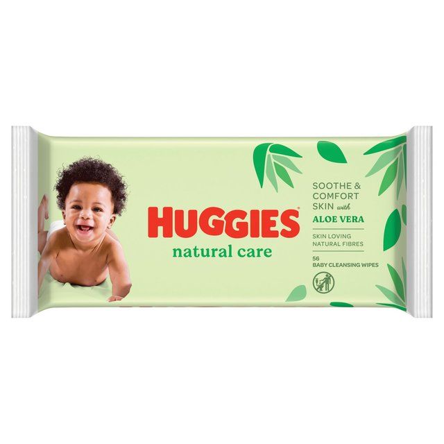 Huggies Natural Care 99% Water Baby Wipes   56 per pack