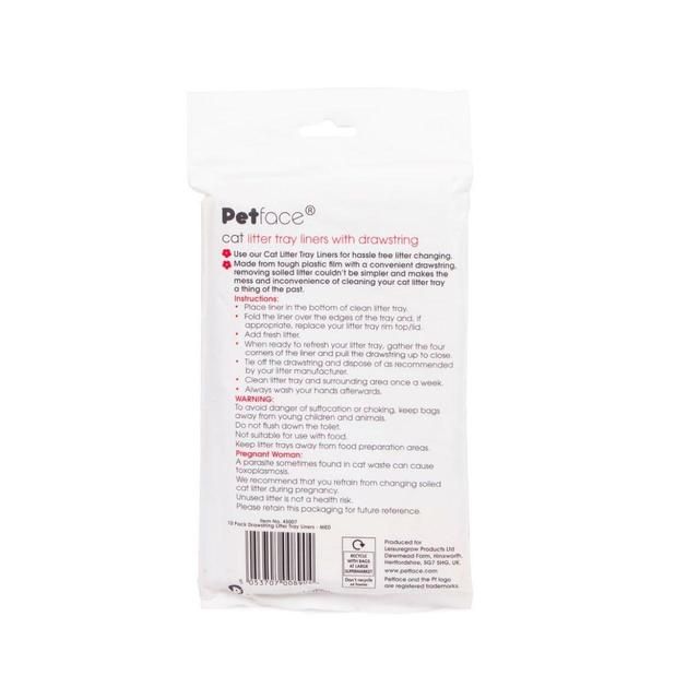 Petface Drawstring Cat Litter Liners Medium    10 per pack