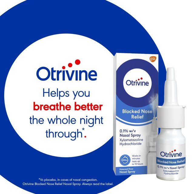 Otrivine Allergy Hayfever & Blocked Nose Relief Nasal Spray   10ml