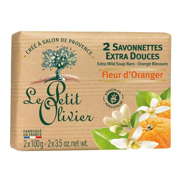 Le Petit Olivier Extra Mild Orange Blossom Soap Bar   2 x 100g