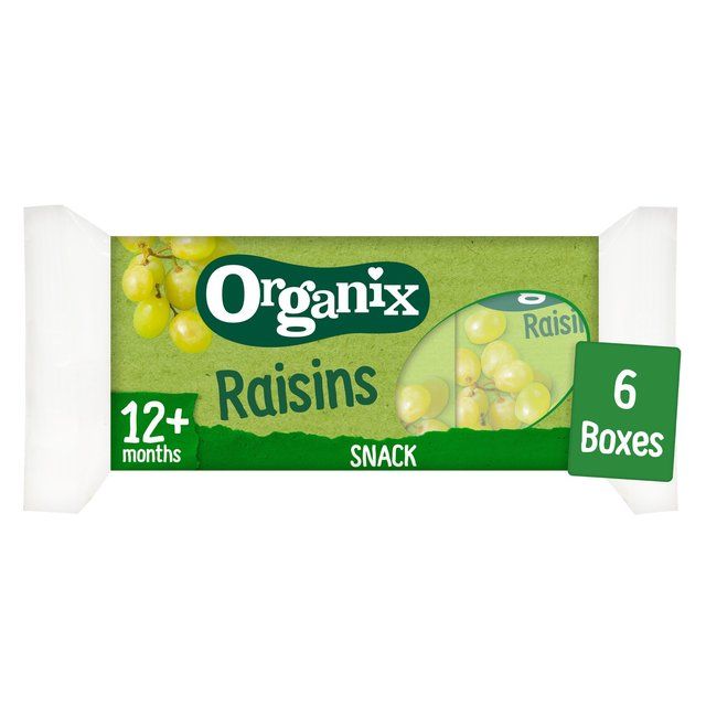 Organix Mini Organic Raisin Snack Boxes 12 mths+ Multipack   6 x 14g GOODS M&S   