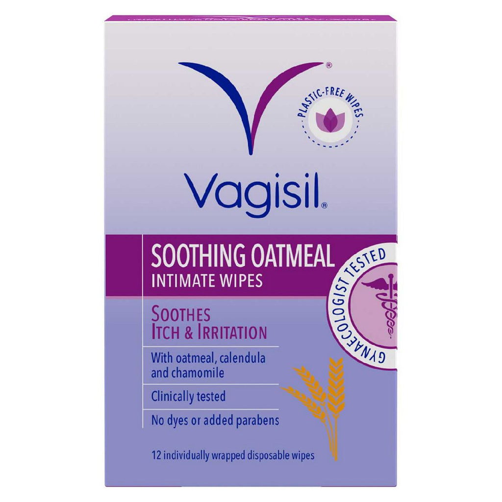 Vagisil Soothing Oatmeal Intimate Wipes – 12 pack