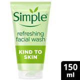 Simple Kind To Skin Refreshing Facial Wash Gel 150ml face & body skincare Sainsburys   