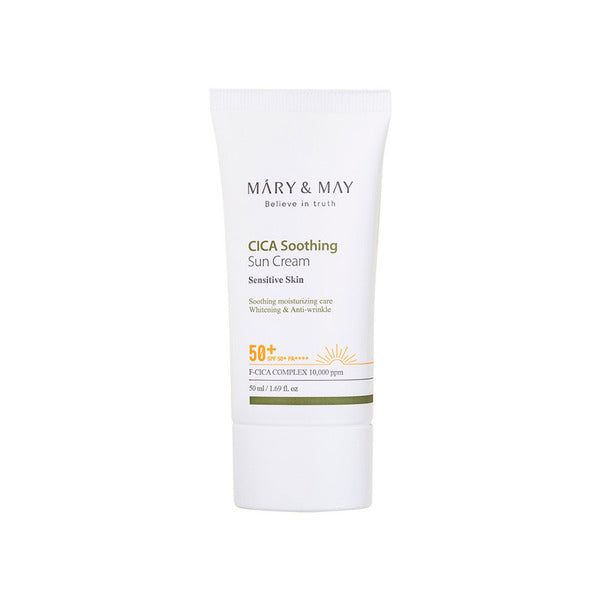 Mary & May CICA Soothing Sun Cream SPF50+ PA++++ 50ml GOODS Superdrug   