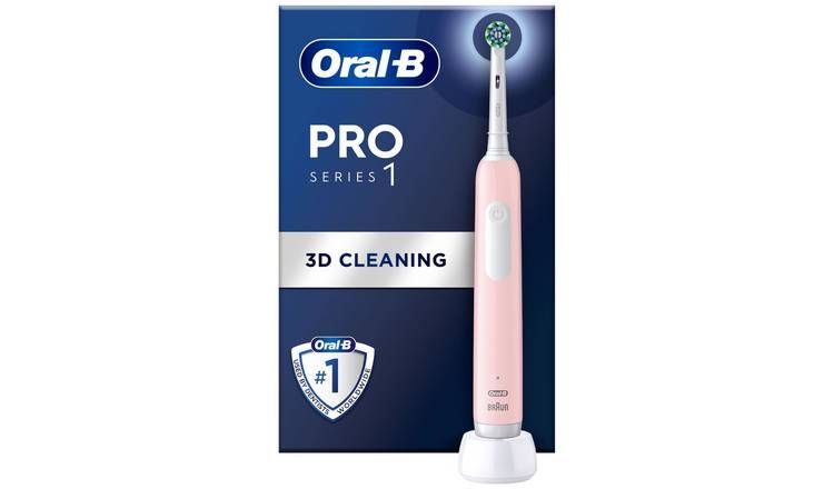 Oral-B Pro Series 1 Cross Action Electric Toothbrush - Pink