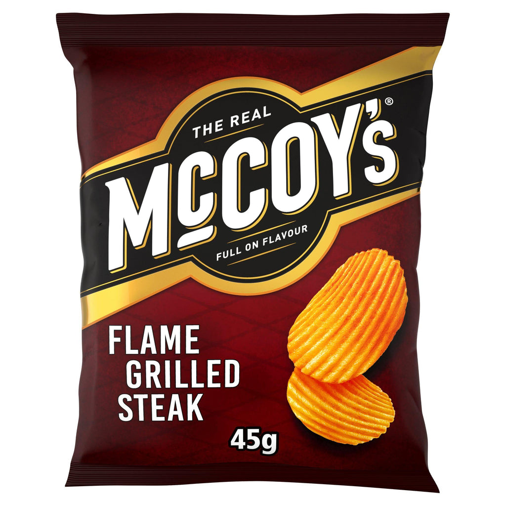 McCoy's Steak Flavour Flame Grilled Potato Crisps 45g