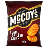 McCoy's Steak Flavour Flame Grilled Potato Crisps 45g GOODS Sainsburys   