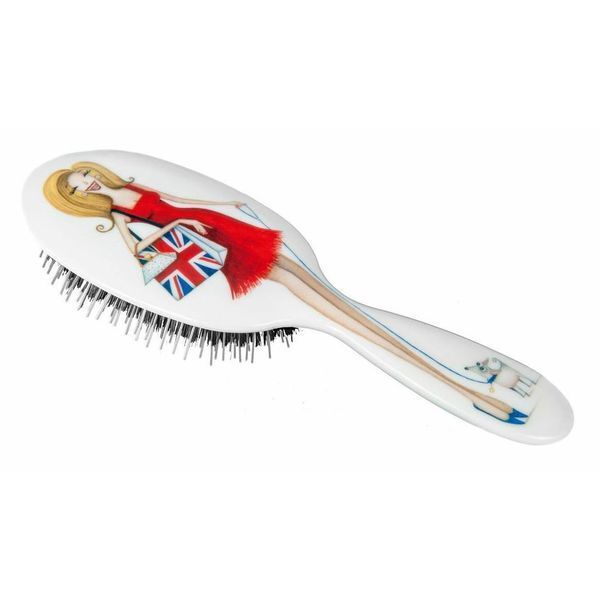 Rock & Ruddle Miss Daisy Flag Small Baby Bristle Hairbrush