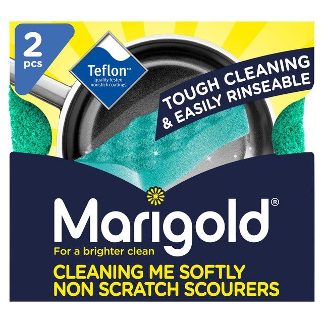 Marigold Cleaning Me Softly Non Scratch Scourer   2 per pack GOODS M&S   