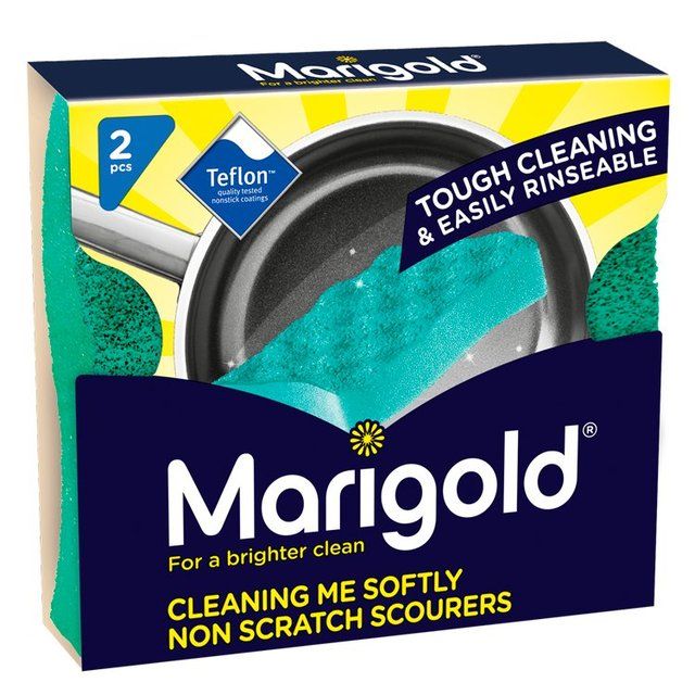 Marigold Cleaning Me Softly Non Scratch Scourer   2 per pack