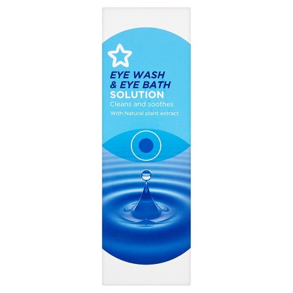 Superdrug Eye Wash Solution & Eye Bath 110ml GOODS Superdrug   