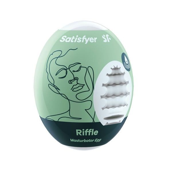 Satisfyer Masturbator Egg Single (Riffle) - Light Green GOODS Superdrug   