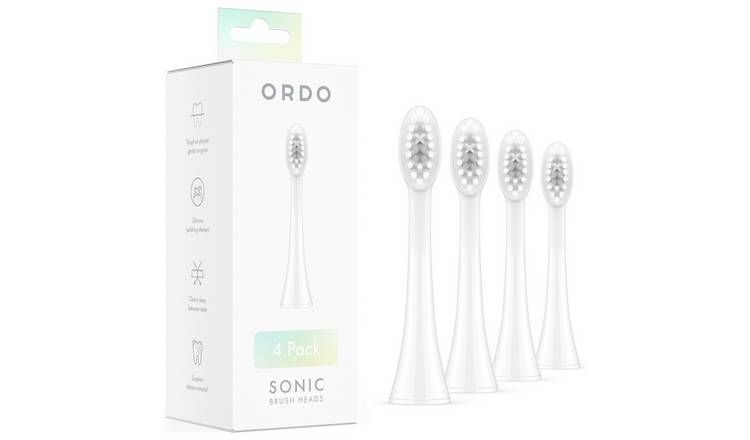 Ordo Sonic White Electric Brush Heads - 4 Pack