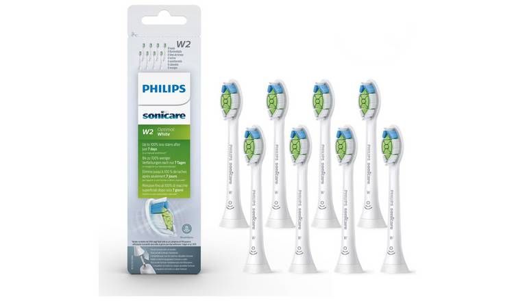 Philips Sonicare W2 Optimal White Brush Head - White 8 Pack