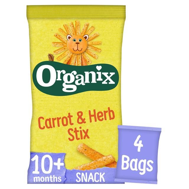 Organix Carrot Organic Stix 10 mths+ Multipack   4 x 15g GOODS M&S   