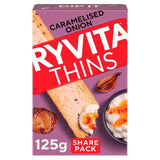 Ryvita Thins Caramelised Onion Flatbread Crackers   120g GOODS M&S   