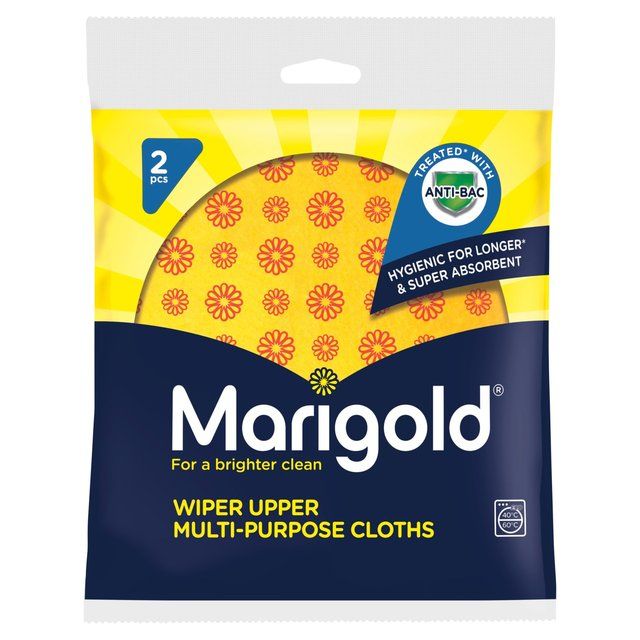 Marigold Wiper Upper All Purpose Cloths with Microfibre   2 per pack