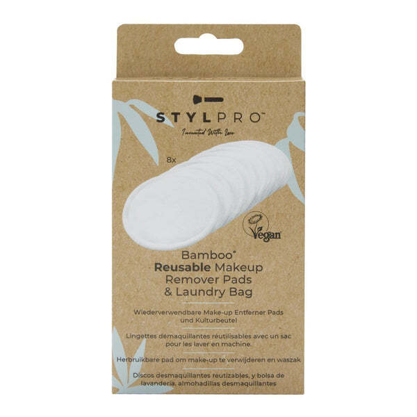 STYLPRO Bamboo Reusable Makeup Pads (8) GOODS Superdrug   