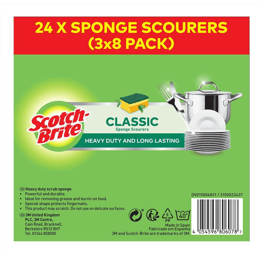 Scotchbrite Scourer, 24 Pack