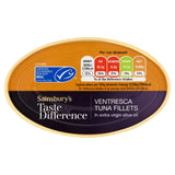 Sainsbury's Ventresca Tuna Fillets In Olive Oil, Taste the Difference 115g (80g*) Fish Sainsburys   