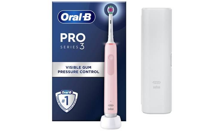 Oral-B Pro Series 3 3D White Electric Toothbrush - Pink