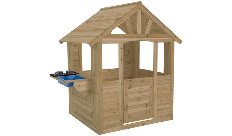 TP Toys Wooden Cubby Play House With Mud Kitchen