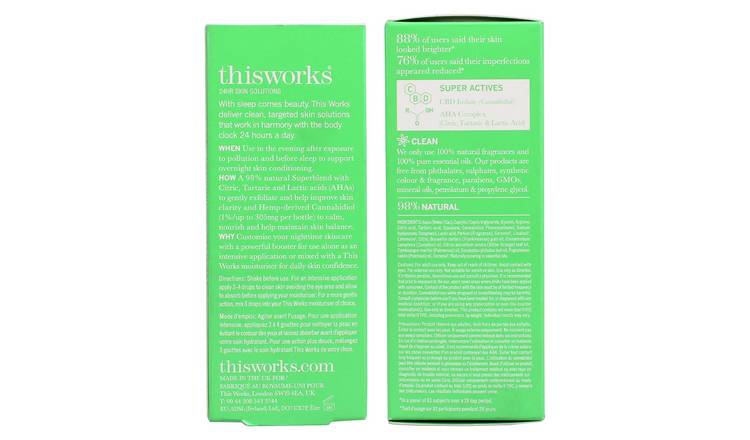 This Works 30ml Evening Detox CBD Boost Lotion GOODS Argos