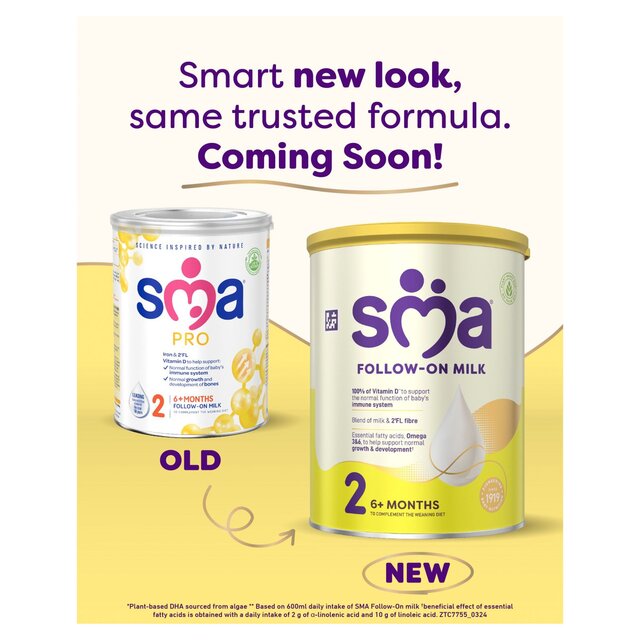 SMA Pro 2 Follow-on Milk Powder 6 mths+   800g