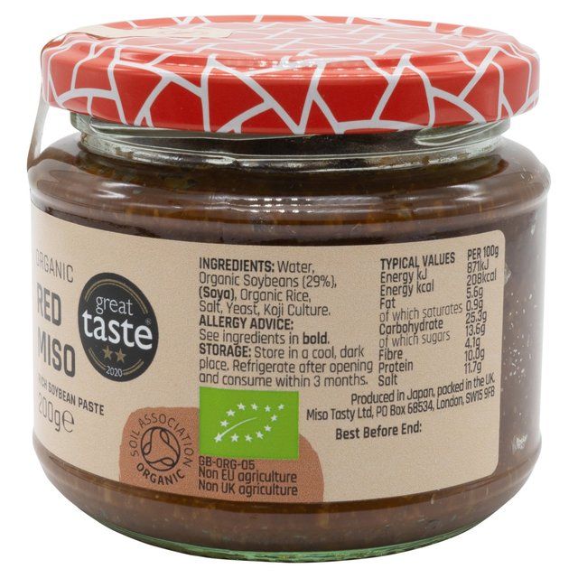 Miso Tasty Organic Red Aka Miso Cooking Paste   200g GOODS M&S   