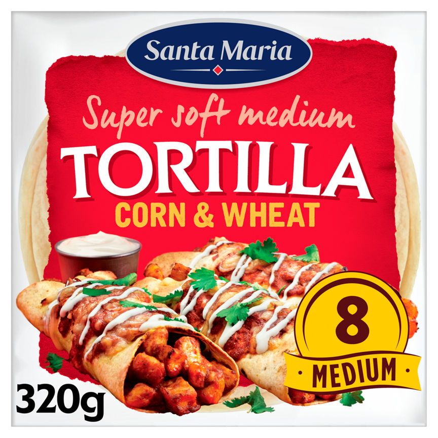 Santa Maria Corn & Wheat Soft Tortillas 320g