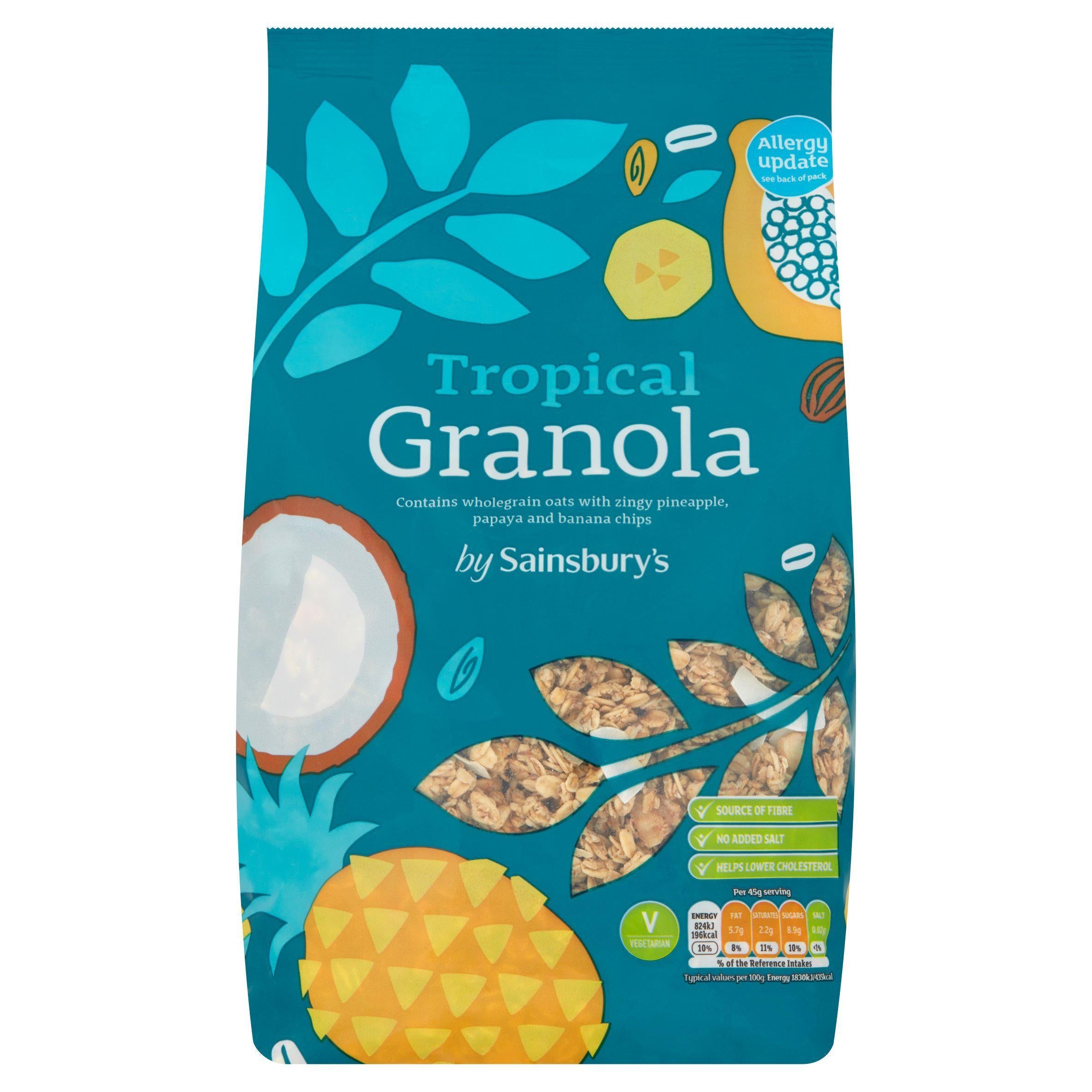 Sainsbury's Granola, Tropical 1kg cereals Sainsburys   