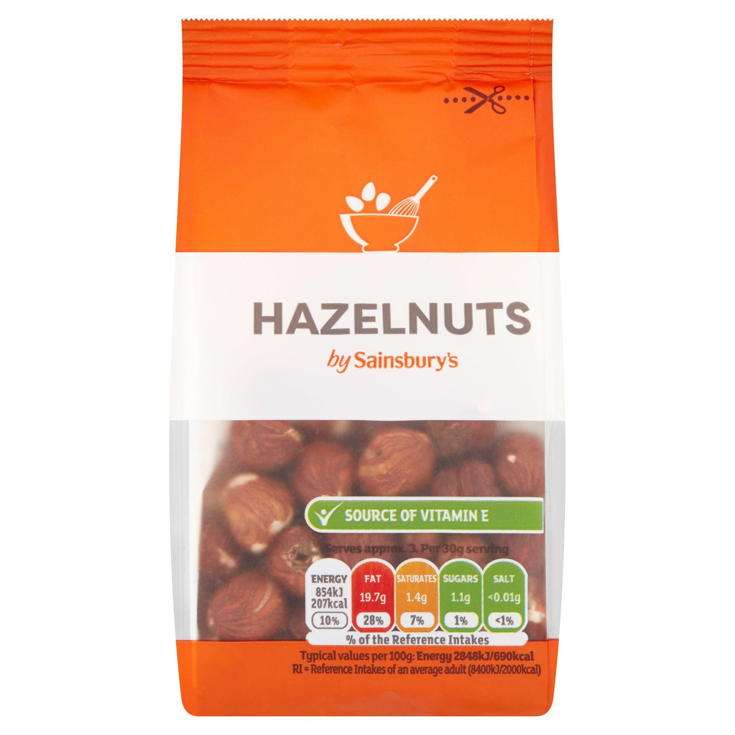 Sainsbury's Snack Hazelnut Kernels 100g Nuts & seeds Sainsburys   