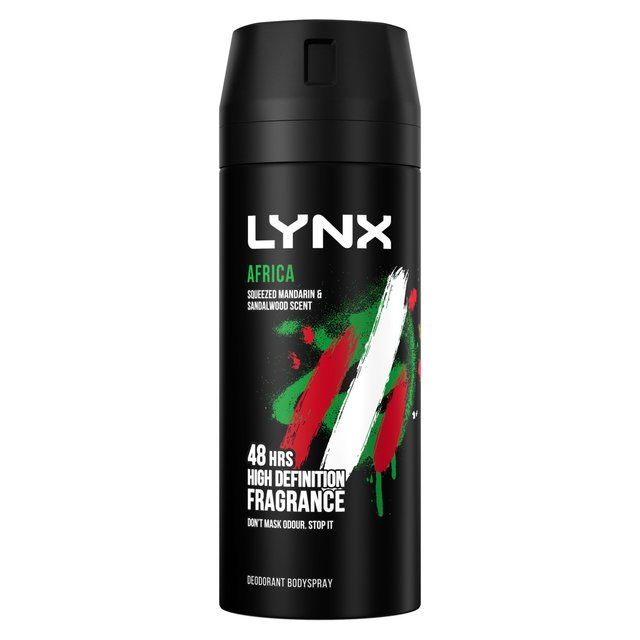 Lynx Africa Body Spray Deodorant Aerosol   150ml