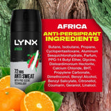 Lynx Dry Africa Spray Anti-Perspirant Deodorant   150ml GOODS M&S   