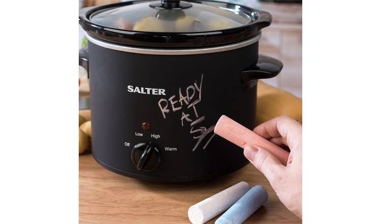 Salter Chalkboard 3.5L Slow Cooker - Black GOODS Argos