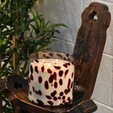 Torc 4 Wick Large Scented Candle in Handblown Glass Cinnamon  Clove