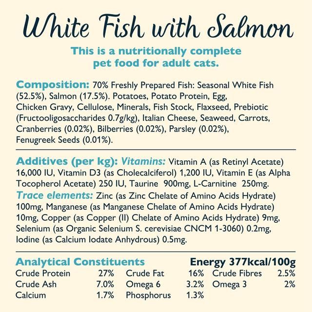 Lily's Kitchen Cat Fisherman's Feast White Fish with Salmon Dry Food   800g GOODS M&S   