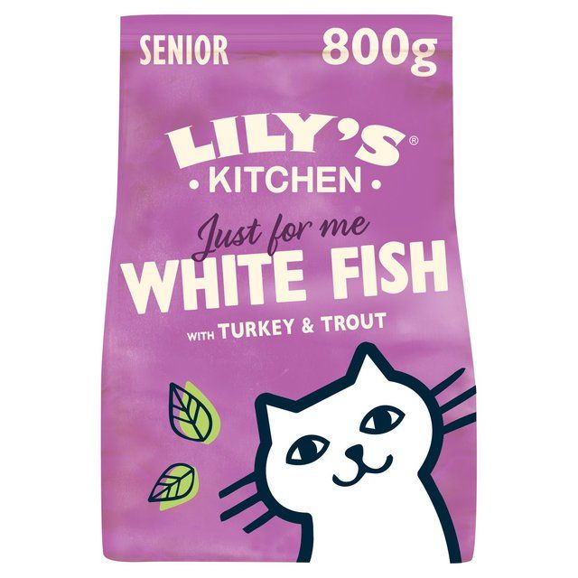 Lily's Kitchen Cat White Fish &Turkey Senior Recipe Dry Food   800g GOODS M&S   