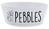 Personalised Message Plastic Scribble Cat Bowl GOODS Argos