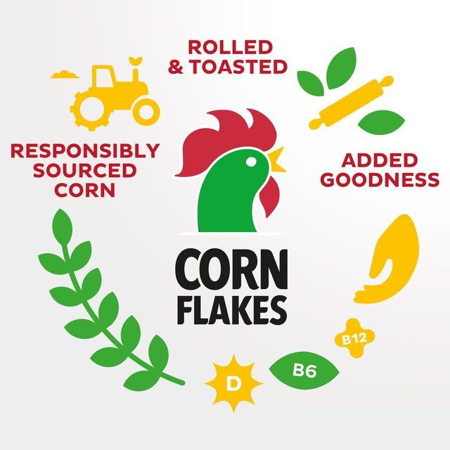 Kellogg's Corn Flakes Breakfast Cereal   450g