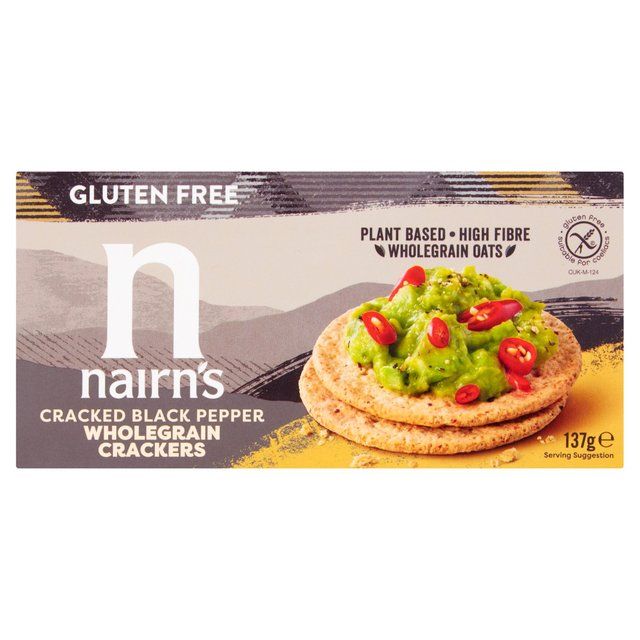 Nairn's Gluten Free Cracked Black Pepper Crackers   137g GOODS M&S   