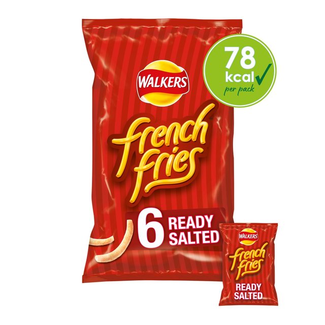 Walkers French Fries Ready Salted Multipack Snacks   6 per pack